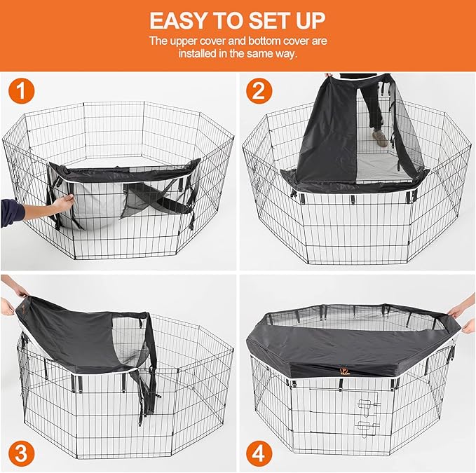 PJYuCien Bottom Pad - Fits 8 Panels 24 Inch Width Plastic/Metal Pet Pen Octagonal Dog Playpen(Note: Only Pen Bottom Pad, No Playpen)