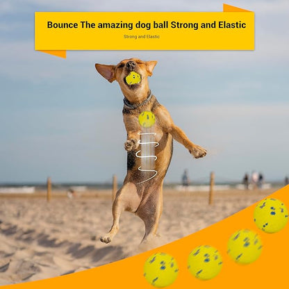 LIEVUIKEN Dog Balls Toys for Aggressive Chewers, Indestructible Durable Bouncy Floating Balls for Dogs to Fetch, Durable Solid Rubber Ball for Training Dog(2 Pack)