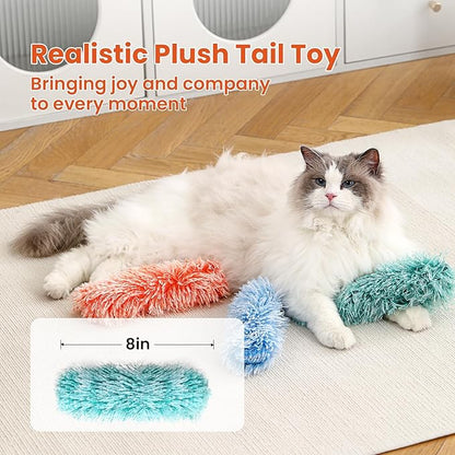 3 Pack Cat Pillow Toys with Catnip, Soft Plush Crinkle Cat Kicker Toys, Interactive Indoor Kitten Chew Toys for Kitty Exercise, Catnip Toys, Promotes Self Play