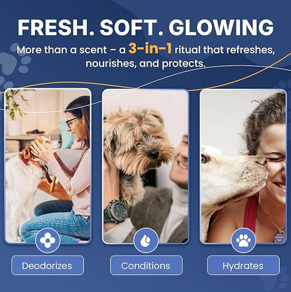 Noa Cove Dog Perfume - Luxury Designer Scent for Dogs - 3-in-1 Deodorizing, Conditioning & Grooming Mist - 95% Natural - Alcohol-Free - Made in USA – Long Lasting Dog Cologne Spray