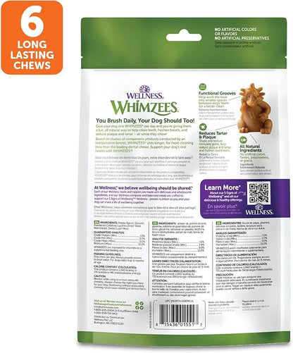WHIMZEES Wellness Hedgehog Dog Dental Treats, Large Size, (6 Count)