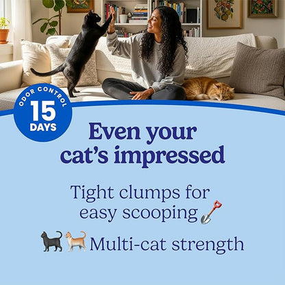 Fresh Step Advanced Extreme Clumping Litter with Febreze Freshness with Mountain Spring Scent, Fights Odor on Contact, 37 lbs. (2 x 18.5 lb. Box)