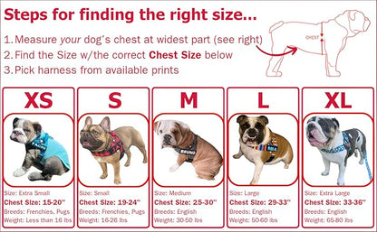 BULLHUG Adjustable Dog Harness– No Pull, No Choke – for English Bulldogs, French Bulldogs, Pugs & Broad-Chested Breeds – Easy, Safe Walks (Taco, Large)