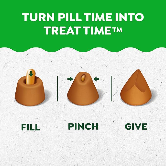 Greenies Pill Pockets for Dogs, Large Size Soft Dog Treats, Chicken Flavor 15.8 oz. Pouch