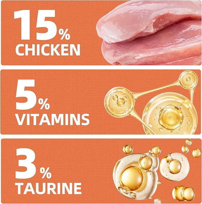 Just Try 16 OZ Daily Vitamins Cat Treats Multivitamin Boost Flavor Healthy Cat Snacks Training Biscuits Health & Energy for Cats