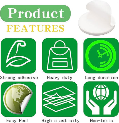 FixItRight 16 Pcs Adhesive Pads for Catnip Balls – Strong Double-Sided Replacement Pad Compatible with Most Wall-Mounted Catnip Balls – Double-Sided Adhesive Pads for Drawer, Door, Fridge, Toilet