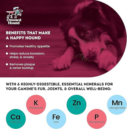 Onward Hound Elk Antlers for Dogs, 8"+ XL 1-Pack, Grade A Long Lasting Chew for Aggressive Chewers, Premium USA Naturally Shed Antler - Healthy, No Odor, Durable Dog Chew for 60-95lb Breeds