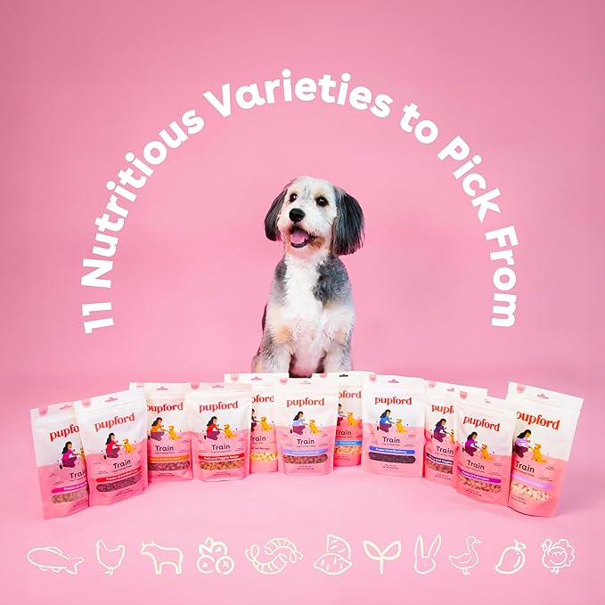 Pupford Freeze Dried Training Treats for Dogs & Puppies, 225+ Two Ingredient Bites (Rabbit, 2 oz)