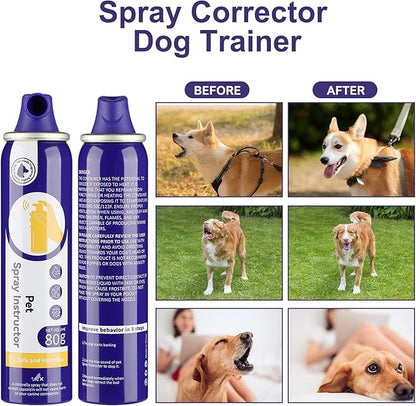 KDSZJDV Corrector Spray Dog Trainer 2 Pack 80ml Dog Corrector Spray to Dogs from Stopping Unwanted Behaviors Pet Trainer Spray, Barking, Jumping, Stealing Food, Safe, Humane & Effective