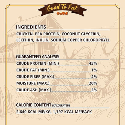 Gootoe Soft Dog Treats, Chicken Jerky - Dog Training Treats; High-Protein, Gluten-Free, Soft Jerky for Dogs, Hypoallergenic, Grain-Free, Dental Chews, 1.5 lb