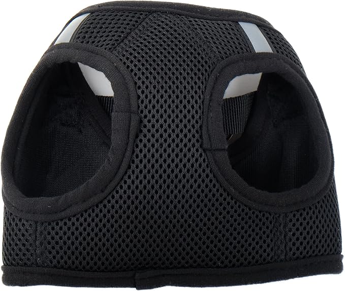 THE WORTHY DOG Step-in Dog Harness for Large Dogs, Comfortable Mesh, Reflective, Strong Hook and Loop Closure, Quick Release Buckle, Black, X-Large
