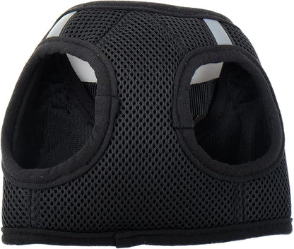THE WORTHY DOG Step-in Dog Harness for Large Dogs, Comfortable Mesh, Reflective, Strong Hook and Loop Closure, Quick Release Buckle, Black, X-Large