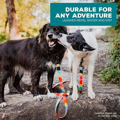 Wilderdog Waterproof Dog Leash - Repels Water & Dirt - Tie Dye