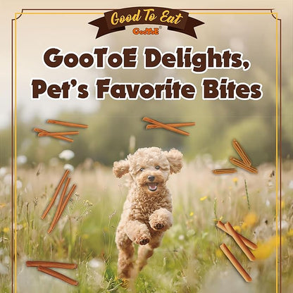 Gootoe Dog Treats, Chicken Jerky for Dogs - Premium Dog Training Treats; High-Protein, Gluten-Free, Hypoallergenic, Grain-Free, Chicken Dipped Sticks, 1.5 lb