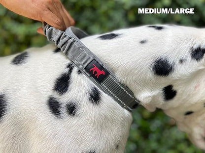 Tuff Pupper Heavy Duty Dog Collar with Handle | Ballistic Nylon Heavy Duty Collar | Padded Reflective Dog Collar with Adjustable Stainless Steel Hardware | Convenient Sizing for All Breeds