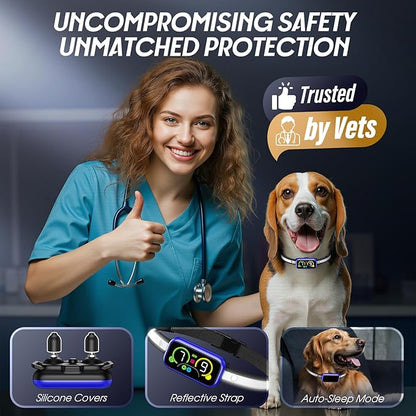 Kollgux Dog Bark Collar Pro, Instant Bark Solution, Smart Anti Barking Device with 4 Correction Modes, Fast-Acting Barking Collar for for Large Medium Small Dogs 5-150lbs, Ideal for Home & Outdoor Use