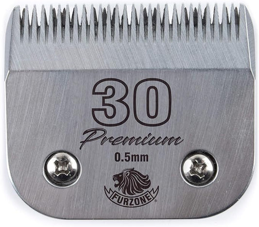 FURZONE 30 Blades for Dog Grooming, Size 30 1/50" Dog Clipper Blade, Made of Extra Durable Japanese Steel, Compatible with Most Andis, Oster, Wahl A5 Clippers
