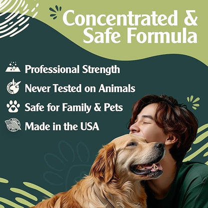 Sprinkle & Sweep Pet Stain and Odor Remover - Super Concentrated Pet Odor Eliminator - No Scrubbing Dog & Cat Urine Enzyme Cleaner Destroyer - Carpet Cleaner for Multiple Surfaces (24 oz Pack of 2)