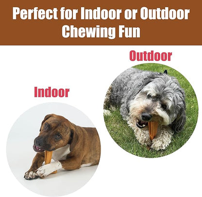SPOT Bam-Bones Plus T Bone - Bamboo Fiber & Nylon, Durable Long Lasting Dog Chew for Aggressive Chewers – Toy for Dogs & Puppies Under 90lbs, Non-Splintering, 7in, Allergen Free Peanut Butter Flavor