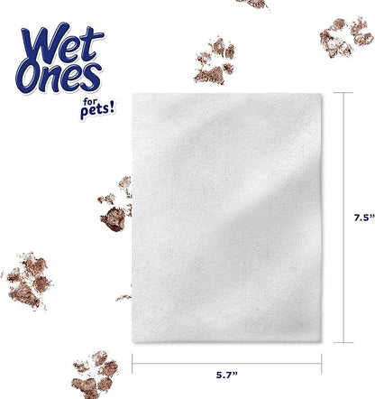 Wet Ones Multi Purpose Pets Wipes for Dogs, with Aloe Vera, Antibacterial, Kills Germs, Tropical Splash Scent, Pack of 3, 100 Count Pouches, 300 Wipes Total