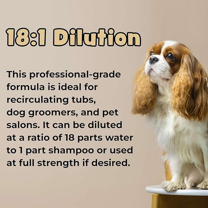 Oatmeal Dog Shampoo for Itchy Skin Relief - 1 Gallon with a Pump - Made with Coconut, Aloe Vera, Essential Oils, and More - Hypoallergenic Shampoo for Cleaning and Nourishing Dog Skin and Coat
