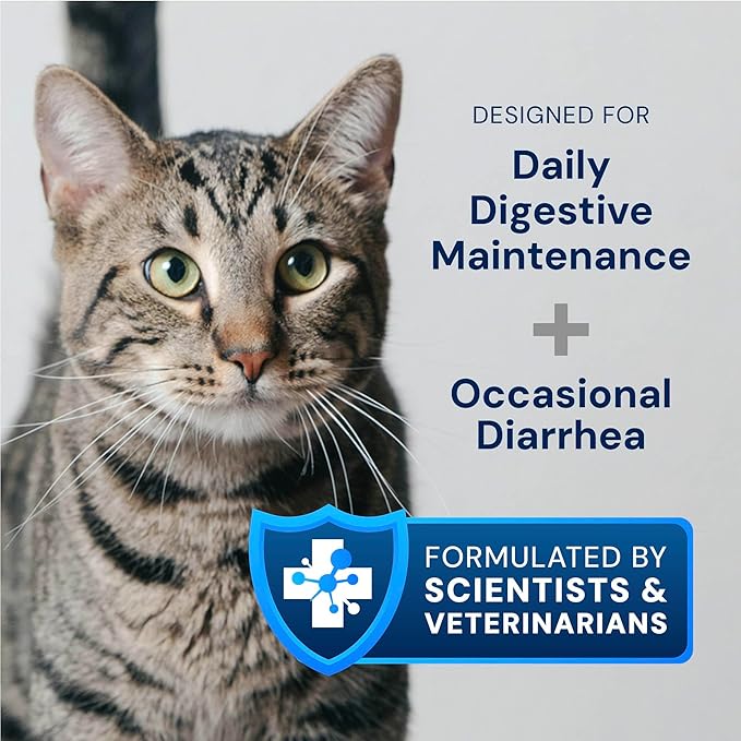 AnimalBiome Cat Probiotics - GMP Prebiotics and Probiotics - Reduces Diarrhea Flareups for Cats - KittyBiome