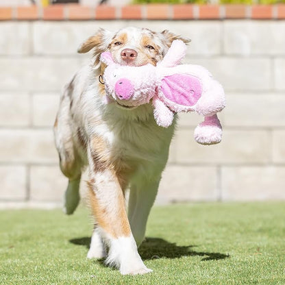 Huxley & Kent Slappies for Dogs | Piggie Smalls (Small) | Squeak & Shake Dog Toy | No Stuff Squeaky Toy, TPR Ball in Head | Simulates Hunting Nature for Dogs