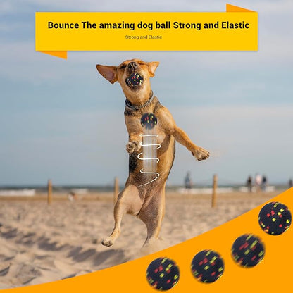 LIEVUIKEN Dog Balls Toys for Aggressive Chewers, Indestructible Durable Bouncy Floating Balls for Dogs to Fetch, Durable Solid Rubber Ball for Training Dog(2 Pack)
