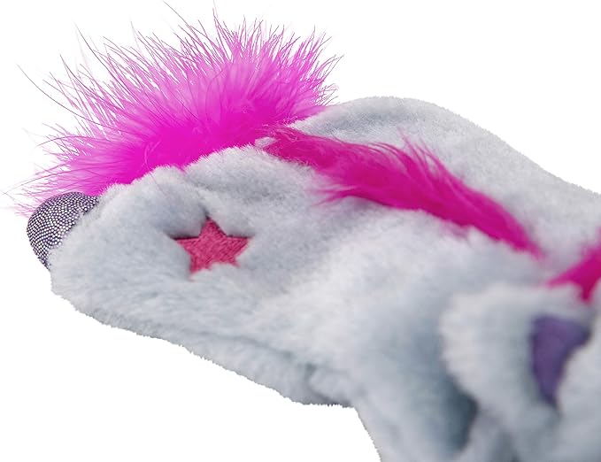 Catstages Petstages Cuddle Pal Microwaveable Plush Unicorn Cat Toy