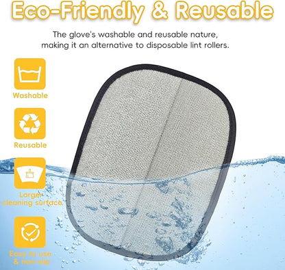 YOSEPATI Thickened Ectrostatic Pet Hair Removal Glove, Magic Brush Pet Hair Remover Tool for Cat & Dog, Upgraded Reusable Pet Hair Gloves for Couch, Clothing, Carpet & Car Seat, Cat Grooming Gloves