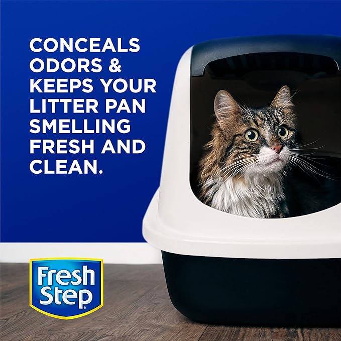 Fresh Step Cat Litter Crystals in Fresh Scent - Cat Litter Box Deodorizer - Combats Odors and Neutralizes Smells to Keep Your Home Clean, 15 Ounce - 3 Pack