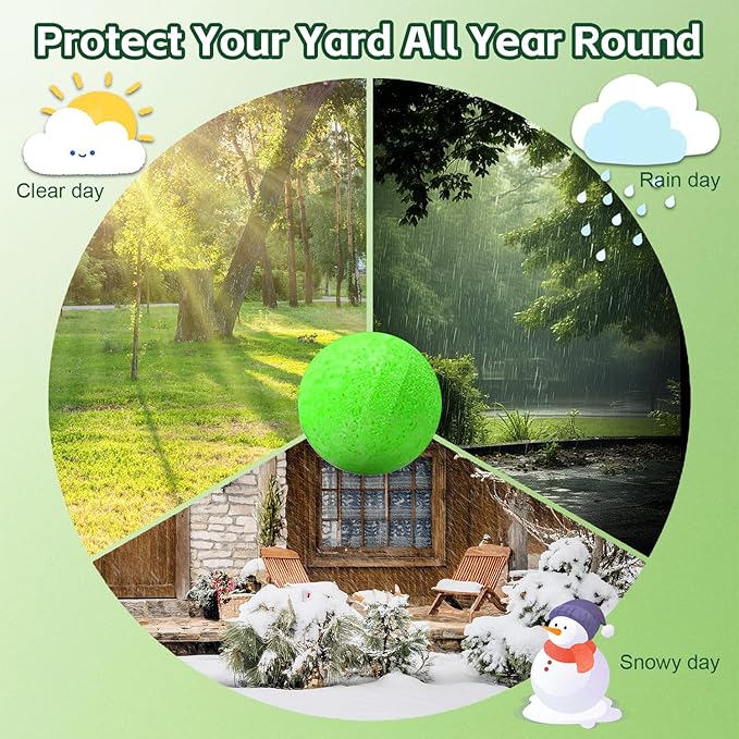 iALTERLL Cat Repellent Outdoor to Keep Cats Away (12Pack) Natural Peppermint Oil Cat Deterrent Outdoor and Indoor Green