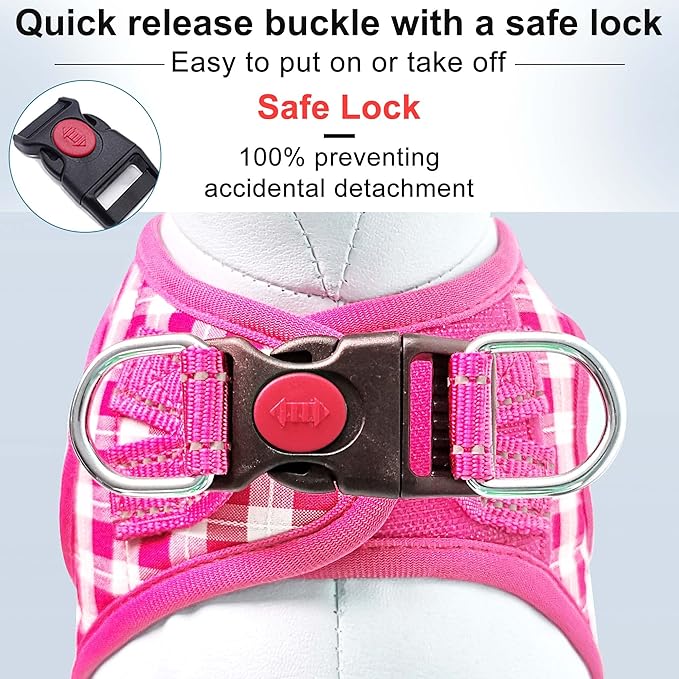 matilor Dog Harness Step-in Breathable Puppy Cat Dog Vest Harnesses for Small Medium Dogs