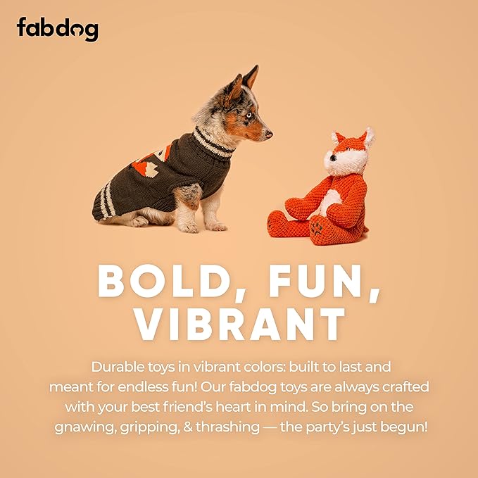 fabdog Floppies Plush Dog Toy - Cute & Durable Squeaky Dog Toys - Best Squeak Toy for Puppies and All Breeds | Ideal Pet Gift| Small Koala