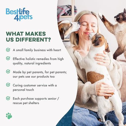 Cat Joint Supplement and Mobility Support - Natural Plant-Based Formula Provides Comfort for Aging and Felines with Mobility Challenges, 400 Tiny Tasteless Pills Easy to Give Even Feral or Picky Cats