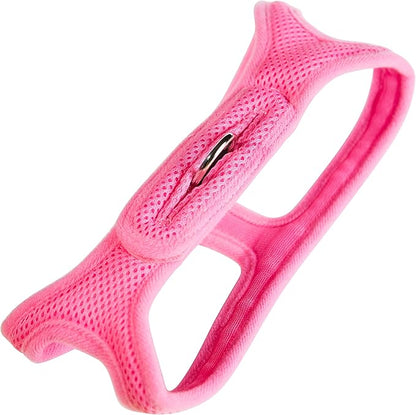 ChokeFree Velpro Mesh Pet Shoulder Harness Collar, 13"-14", Pink