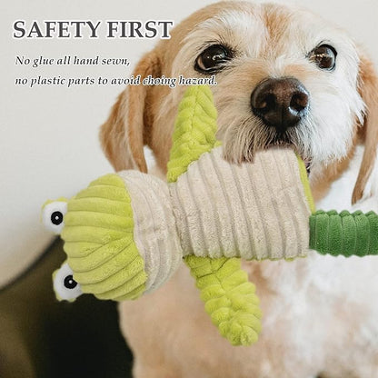 LECHONG 5 Pack Tough Dog Toys Stuffed Squeaky Dog Toys Assortment Plush Animal Dog Toy Value Bundle Puppy Pet Dog Toys for Small Medium Large Dogs