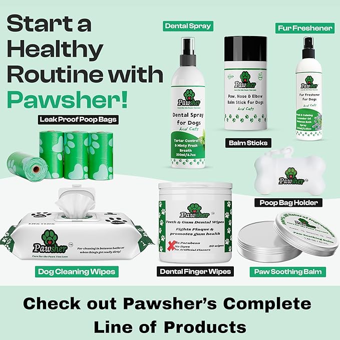 Pawsher Dog Perfume Spray Long Lasting, Refreshing & Calming Lavender Scent for in Between Baths, Odor Eliminating for Dogs & Cats, Dog Cologne & Deodorizer Perfume, 8.45 oz