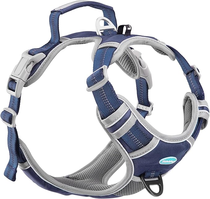 ThinkPet No Pull Harness Breathable Sport Vest with Handle-Dog Harnesses Reflective Adjustable for Medium Large Dogs