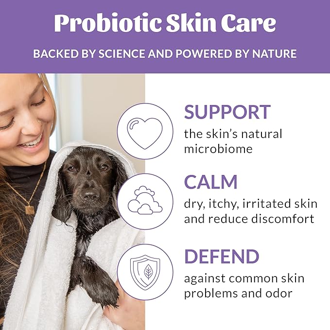 Skout’s Honor Probiotic Natural Dog Shampoo and Conditioner with Avocado Oil & Omega-3s, Gentle Puppy Shampoo, Hydrating Dog Conditioner, 97% Natural, Paraben & Sulfate-Free, Cruelty-Free, 16 oz
