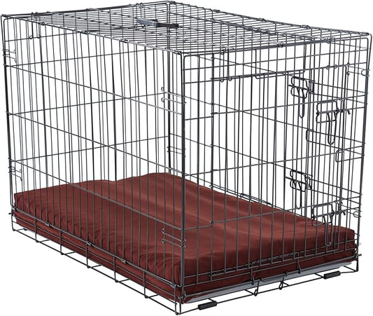 Happy Hounds Cooper Deluxe Reversible Crate Pad - Medium - Burgundy