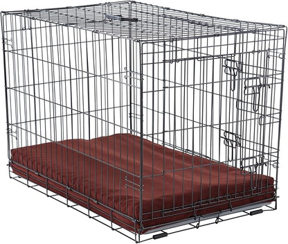 Happy Hounds Cooper Deluxe Reversible Crate Pad - Small - Burgundy