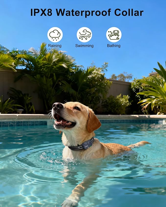 Jugbow Dog Shock Collar - 4500FT Dog Training Collar with Remote, IPX8 Waterproof Electric Dog Collar with 4 Training Modes, Rechargeable eCollar for 10-120lbs Small Medium Large Dogs(NBU)