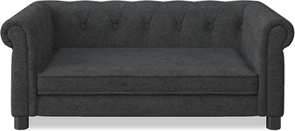 KEIKI Dog Bed for Medium and Large Dogs, Elevated Pet Sofa Bed, Durable Elevated Dog Couch with Legs, 39" Pet Bed for Dogs, Black