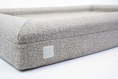 Bluewater Dog Luxury Boucle Orthopedic Memory Foam Dog Bed with Waterproof Liner and Machine Washable Cover with YKK Zippers (X-Large, 61" L x 44" W x 7" Th, Sand)