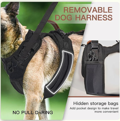 Dog Lift Harness, Full Body Dog Harness with Handle for Lifting, Front/Back Leg Support, Prevent Chafing Pee-Able Design, 2-in-1 Detachable Dog Assist Harness for Senior Disabled Dogs Up to 40lb