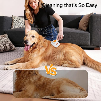 Dog & Cat Deshedding Brush: 3-in-1 Adjustable Spray & Cold Mist Grooming Tool for Detangling, Bathing & Deshedding - Anti-Static, Self-Cleaning, Softens Coat for Long/Short Haired & Water-Averse Pets