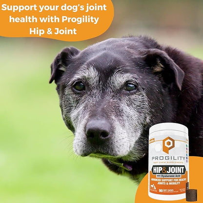 Progility Hip & Joint Supplement for Dogs – Daily Mobility & Joint Support with Glucosamine, Chondroitin & MSM, Soft Chews (90 Count)