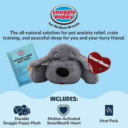 Snuggle Puppy Original Toys - Heartbeat Puppy for Dogs - Pet Anxiety Relief and Calming Aid - Comfort Dog Toys for Behavioral Training