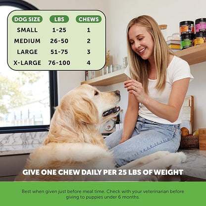 Pet Honesty Probiotics for Dogs - Digestive Enzymes Promotes Gut Health, Dog Probiotics for Bowel Support, Fiber for Regularity, Prebiotics for Immune Health & Gut Flora (Duck, 90 ct)